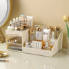 NEW Transparent Drawer Style Makeup Box,Dormitory Organizer Plastic Cosmetics Skincare Dressing Table Desktop Storage Box