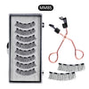 8Pcs Magnetic Eyelashes No Glue Needed Magnetic False Eyelashes with Applicator Reusable Thick Natural Effect 5 magnets Lashes