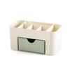 Makeup Organizer Storage Box With Drawer Cotton Swab Stick Storage Case Lipstick Organizer Brush Holder Makeup Acrylic Plastic