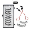 8Pcs Magnetic Eyelashes No Glue Needed Magnetic False Eyelashes with Applicator Reusable Thick Natural Effect 5 magnets Lashes