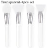 4/1pcs Silicone Face Mask Applicators Soft Head Flexible Face Mask Brushes for Mud Clay Reusable Face Mask Spatula Makeup Tools