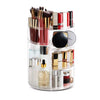 360° Rotating Makeup Organizer, Adjustable Layers Spinning Holder, Large Capacity Carousel Cosmetics Display Cases for Vanity