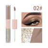 Matte Liquid Eyeshadow Shimmer Glitter Brighten Fine Glitter Low Saturation Double-headed Monochrome Nude Eyeshadow Beauty Tools