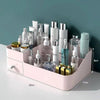 Desktop Cosmetic Storage Box Plastic Makeup Brush Lipstick Organizer Drawer-Type Compartment for Bathroom & Bedroom